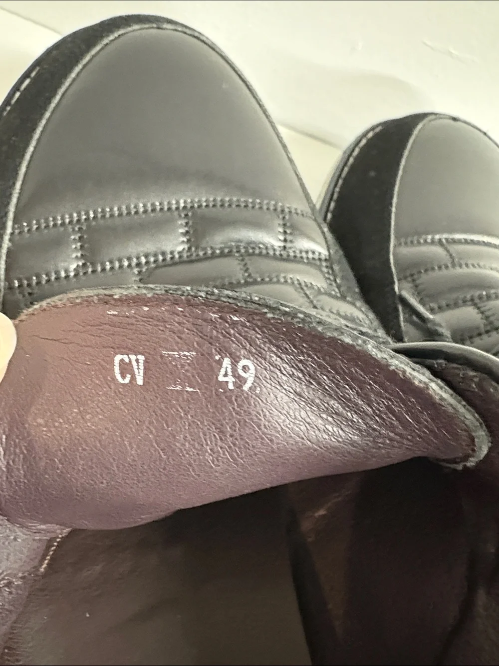 Men's Black Leather & Suede Lace-Up Slip-On Loafers